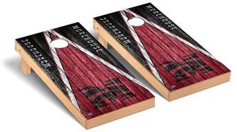 Skip's Garage Morehouse Maroon Tigers Weathered Cornhole Board Set