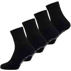NUR DER Herren Basicsocken Stopper Socke 4er Pack