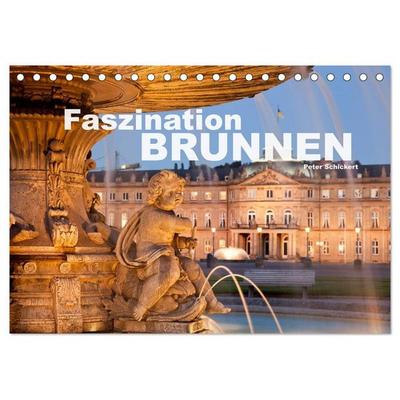 Faszination Brunnen (Tischkalender 2027 DIN A5 quer), CALVENDO Monatskalender