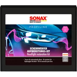 Sonax Profiline Scheinwerfer-Aufbereitungsset Kunststoff-Scheinwerfer 8 teilig