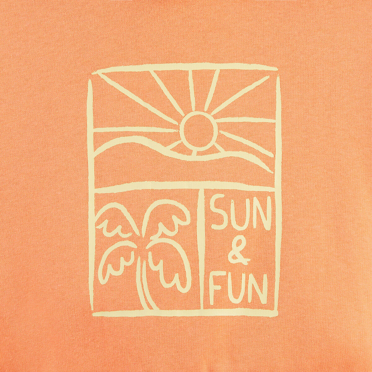 LA REDOUTE COLLECTIONS Sweat à capuche, imprimé sun and fun