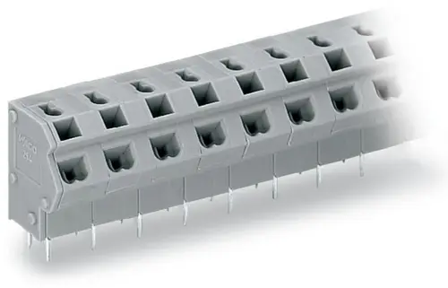 WAGO 254-254 Federkraftklemmblock Polzahl 4 Grau 140St.