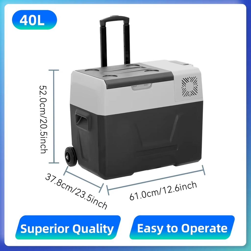 Auto-Kühlbox und Gefrierschrank - OL-BCD35-F006A - 40 l - Kompressor - Temperaturregelung - Umwandelbares Gefrierfach - 12/24 V DC - 110-240 V