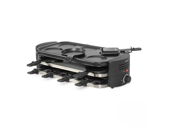 Livoo - Raclette-Maker für 8 Personen DOC337-1600 W, PFAS-frei, Schwarz