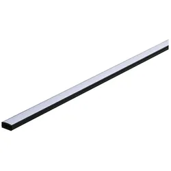 Paulmann Zubehör für MaxLED Strips - Profil BASE, IP20, Alu schwarz eloxiert / Kunststoff satin, mit weißem Diffusor, 100cm PAUL-78902