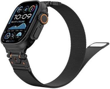 Everyday Crate Apple Watch Milanese Magnetic Stainless Steel Watch Band black