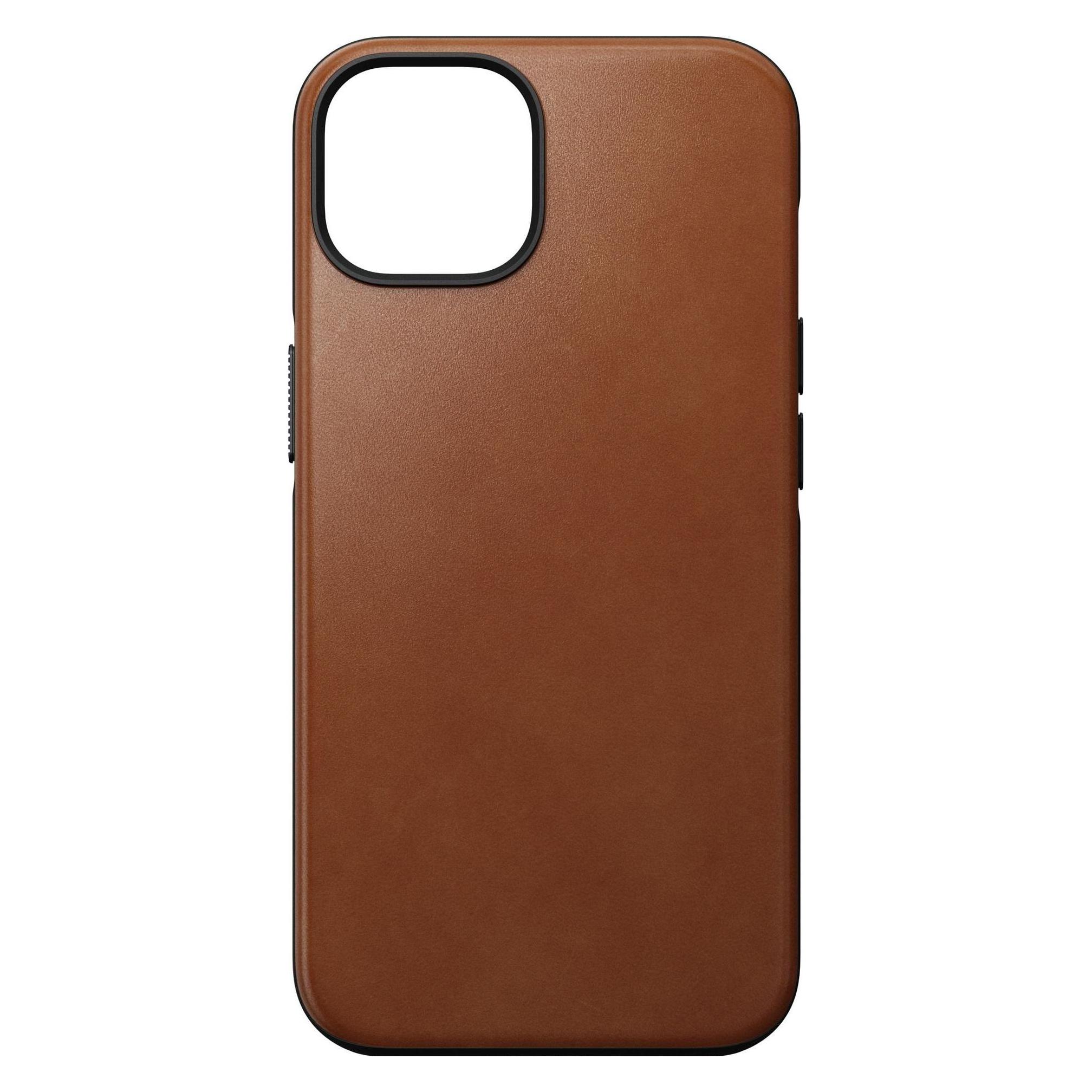 Nomad Back Cover Modern Leather iPhone 14 Hellbraun (Apple iPhone 14) (NM01263685)