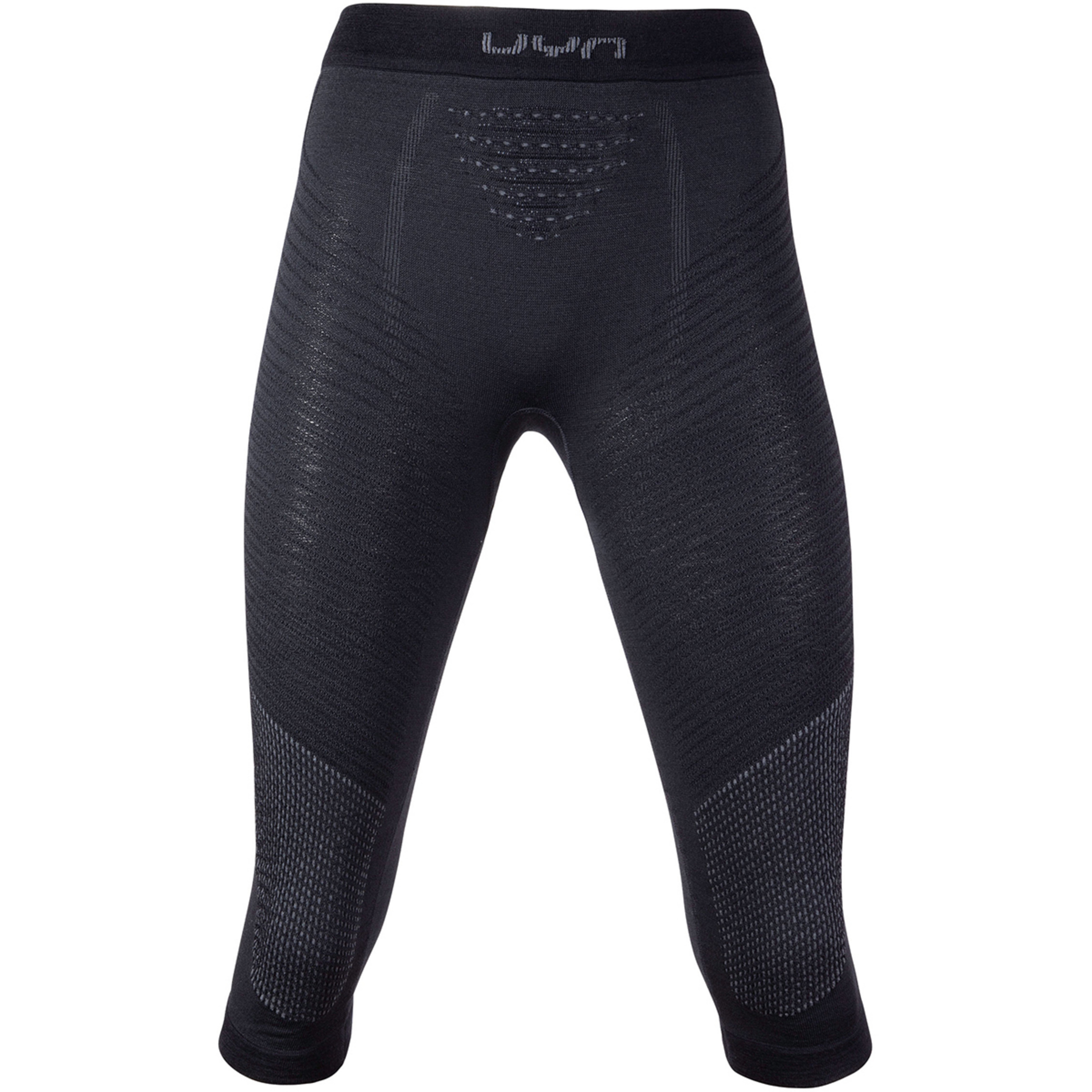Uyn Fusyon UW Medium Hose Damen 3/4 Unterhose schwarz Größe XS Hautfreundlich Merinowolle