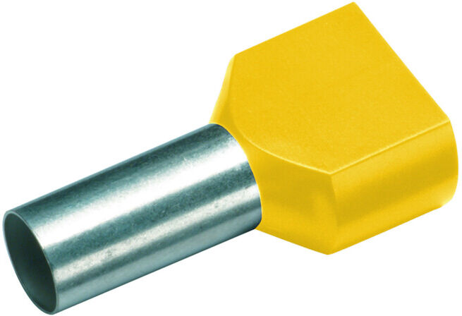 CIMCO Manchon à double embout isolé 2x6,0mm²x14mm jaune (187712)