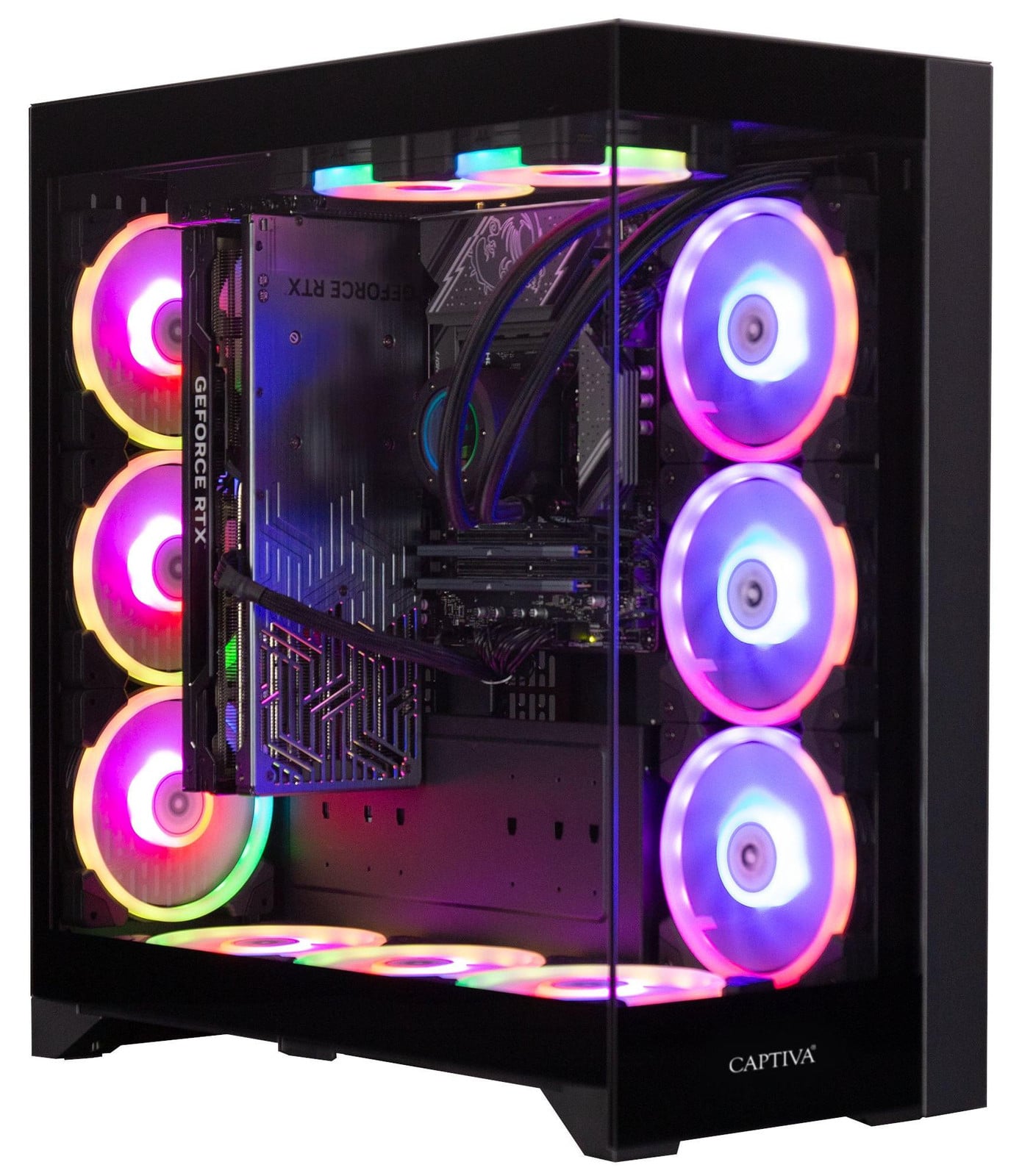 Captiva 99756 Gaming PC met AMD Ryzen 9 9950X3D, 64 GB DDR5-SDRAM en 2 TB opslag