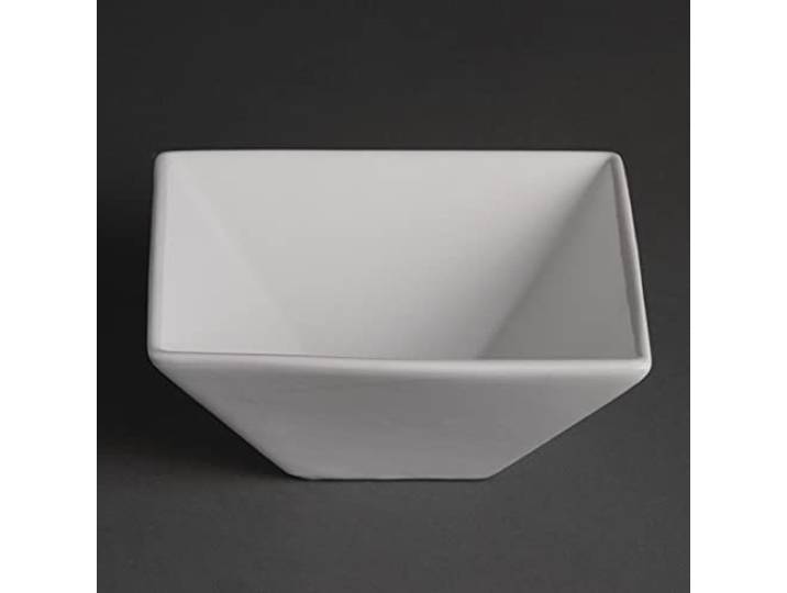 Olympia Whiteware Square Bowl - 170mm 6 3/4 (Box 12)