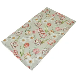 Tischläufer FRÜHLINGSBOTE (BL 45x135 cm) - rot - BL 45x135 cm
