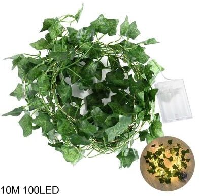 Uplift Picks Leaf String Lights Vine Fairy Garland For Cozy Indoor Outdoor Home Decor 10 M