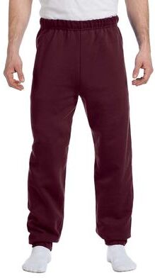 Jerzees 973 NuBlend Sweatpants in Maroon size 2XL   Cotton Polyester 973M, 973MR