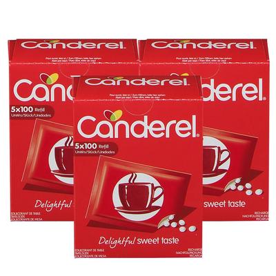 3x Canderel Nachfüllpackung Stückchen 3x500 St Beutel