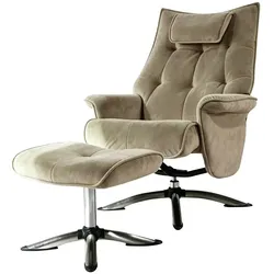 Relaxsessel mit Hocker Betsy , braun