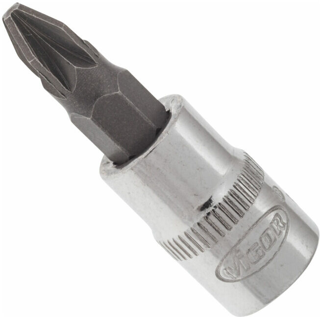 VIGOR Embout tournevis Pozidriv PZ2 1/4