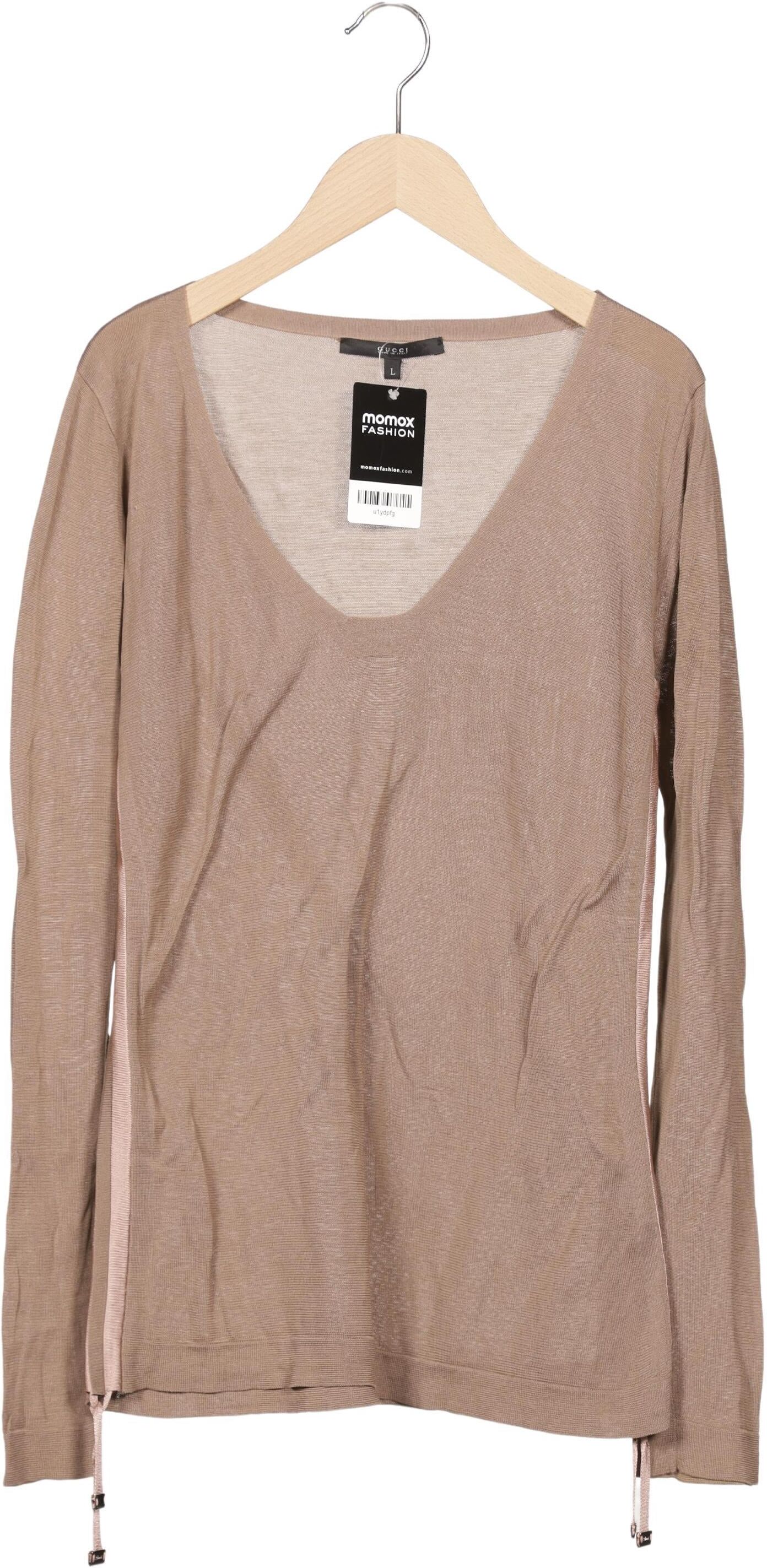 Gucci Damen Pullover, Beige, Gr. L, Viskose / Baumwolle - Second Hand