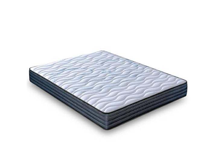 LUXIABED Wendbare Matratze für Doppelbett, 150 x 190 cm, atmungsaktiv, milbendicht und hypoallergen, viskoelastisch Plus, anpassbar, Komfort + mittlere Härte, Grau, Modell Fantasy, Höhe 14 cm