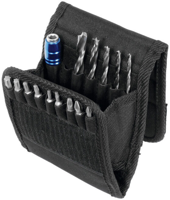 FISCH Jeu d’embouts mèches à tourillons en trousse, 15 pièces (013BE00015K01)
