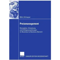 Schuppar,B.:Preismanagement, Fachbücher von Björn Schuppar