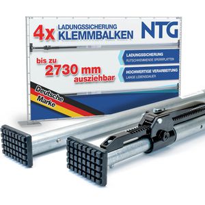 NTG Rundsperrbalken LS8350, Klemmbalken, Aluminium, universell, von 137 - 273 cm, 4 Stück