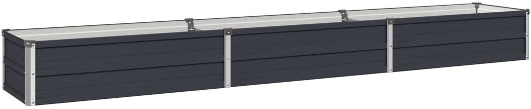 Rio Outdoor Raised Garden Bed Anthracite 24cm H x 240cm W x 40cm D