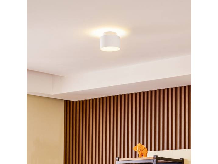 Nivoria LED Spot en Saillie Backlight Ø11 White - Lindby - Salon / séjour - Moderne - Aluminium - Rond