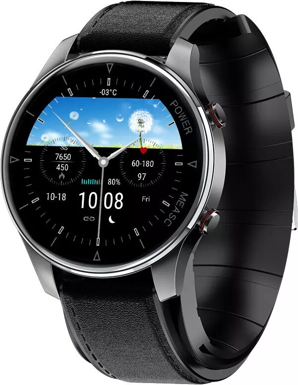 INF Smartwatch mit Blutsauerstoff- und Blutdruckmessung Schwarz