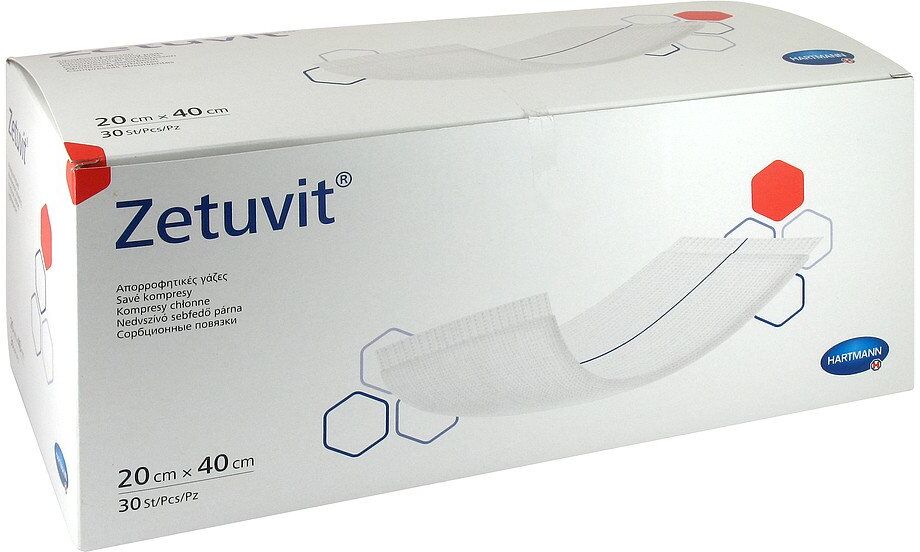 Zetuvit Saugkompressen unsteril 20x40 cm 30stk
