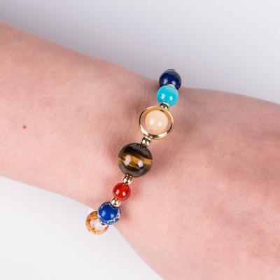 Solar System Space Bracelet Handmade Celestial Jewelry Gift For Space Lovers & Dreamers Solar System Space Bracelet
