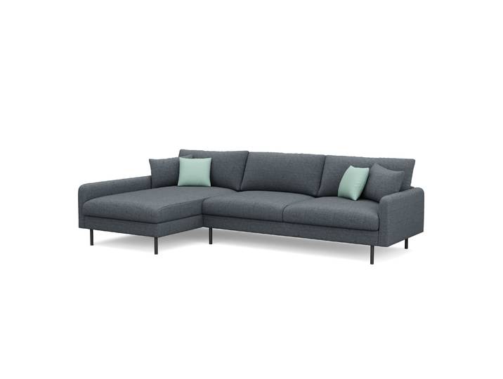 Ecksofa LEAH links anthrazit