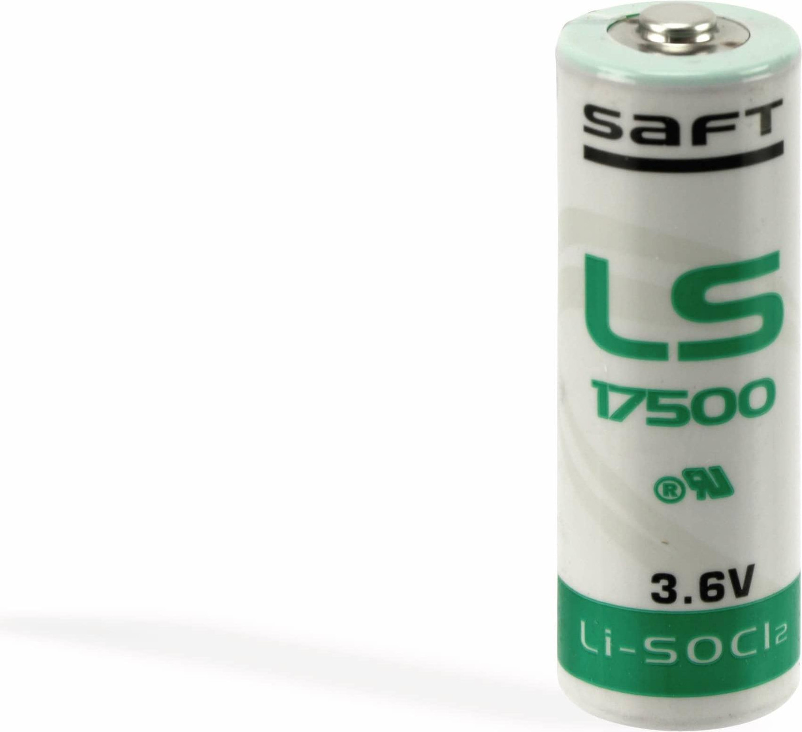 SAFT lithiumbatterij LS17500, 3,6V, 3,6Ah, type A (spoel)