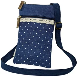 Mini Crossbag Punkte marine 212