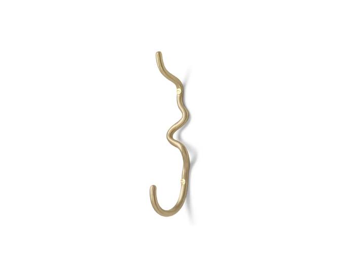 Ferm Living - Curvature Wandhaken einzeln, messing
