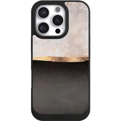 Nivocase Handyhülle für Apple iPhone 16 Pro Hülle NIVOpure Case Schwarz Abstrakt Black & White Trends (Apple iPhone 16 Pro), Smartphone Hülle, Schwarz