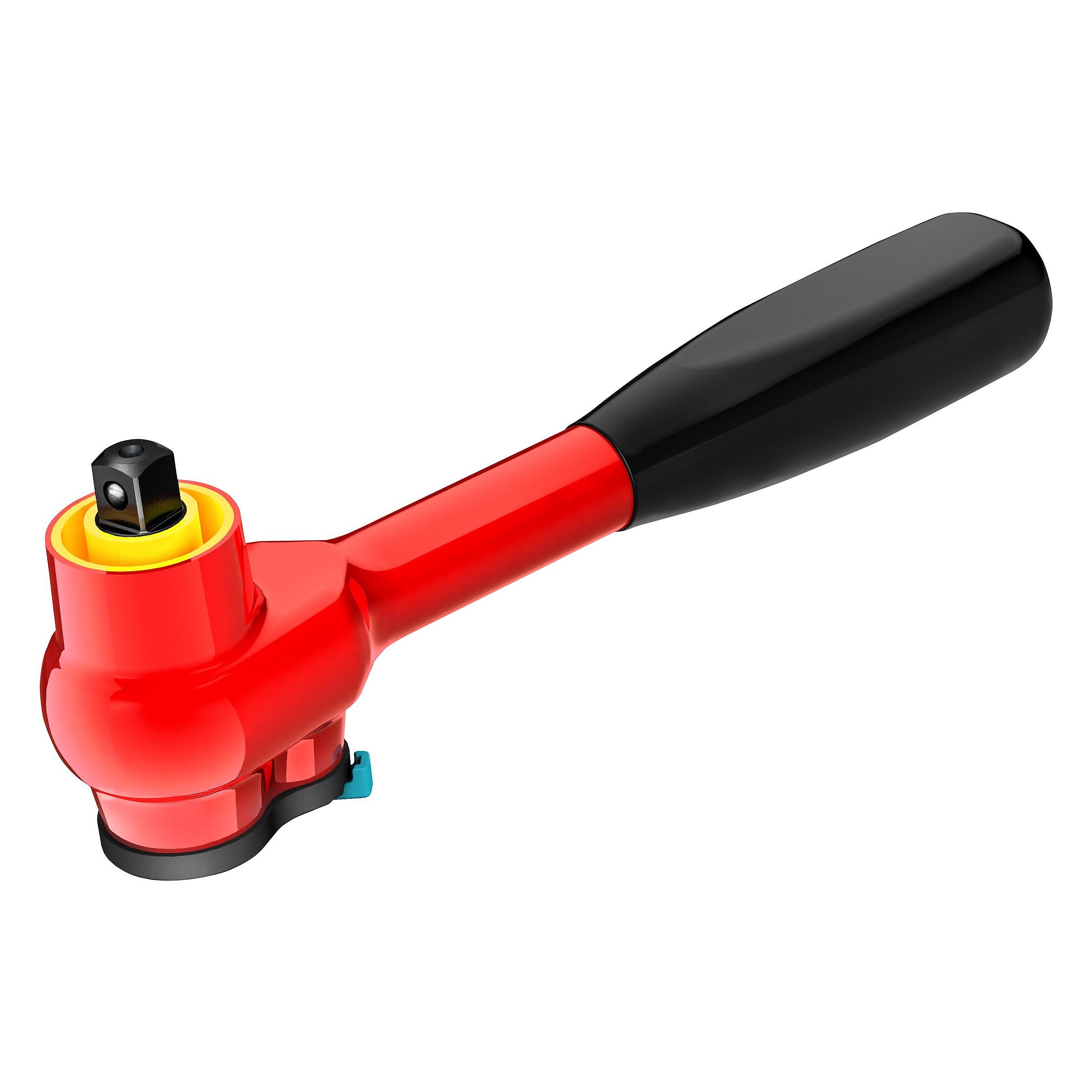 Hazet Feinzahn-Umschaltknarre 8816HPKV (rot, Betätigungswinkel 4°, Kugelsicherung) (3/8") (8816HPKV)