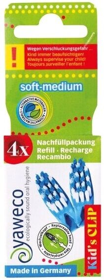 Yaweco Replacement Children's Toothbrush Heads 4 Units
