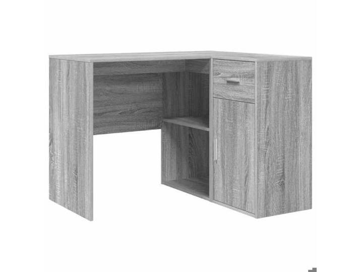 Gris Table de travail - Bureau d'angle - 1 personne - avec tiroir Gris Sonoma 102x88x75 cm m2192