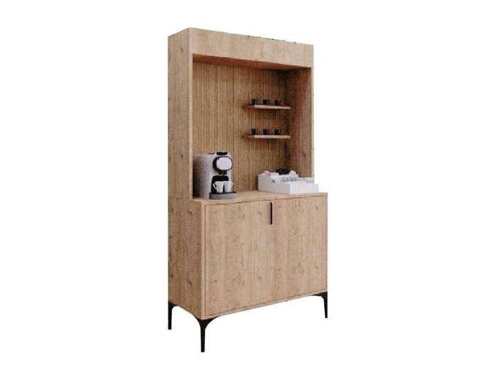 JVmoebel Sideboard Moderne Anrichte in Holzoptik mit eleganter Frontgestaltung (Sideboard), Made in Europa