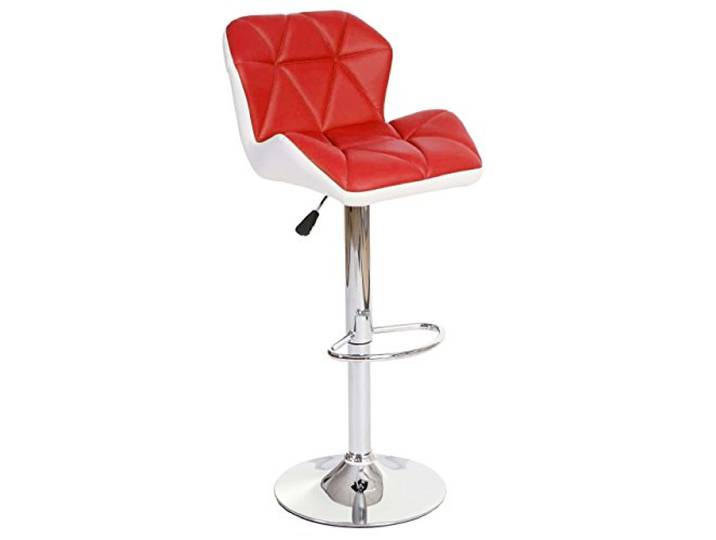 Mendler Barhocker HWC-A92 höhenverstellbar Kunstleder - rot
