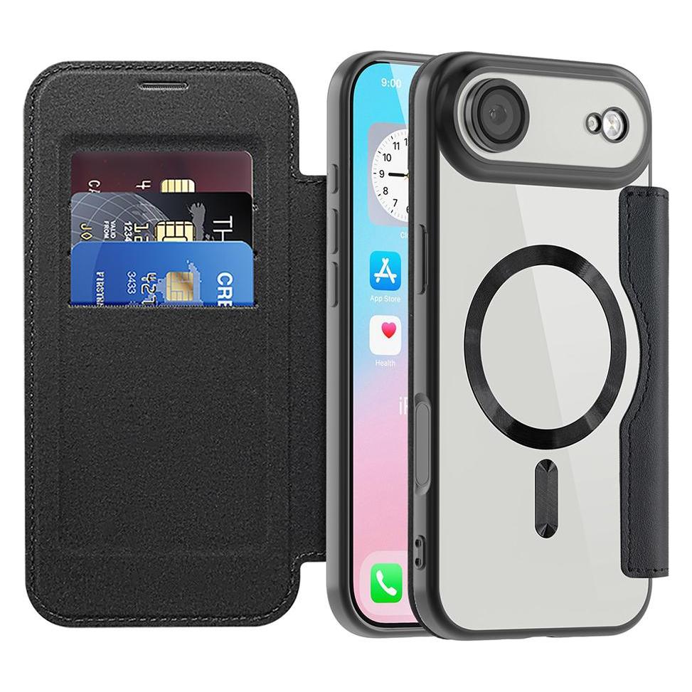 Techsuit - SmartMag Book Case - iPhone 17 Air - Black (Apple iPhone 17) (59433014)