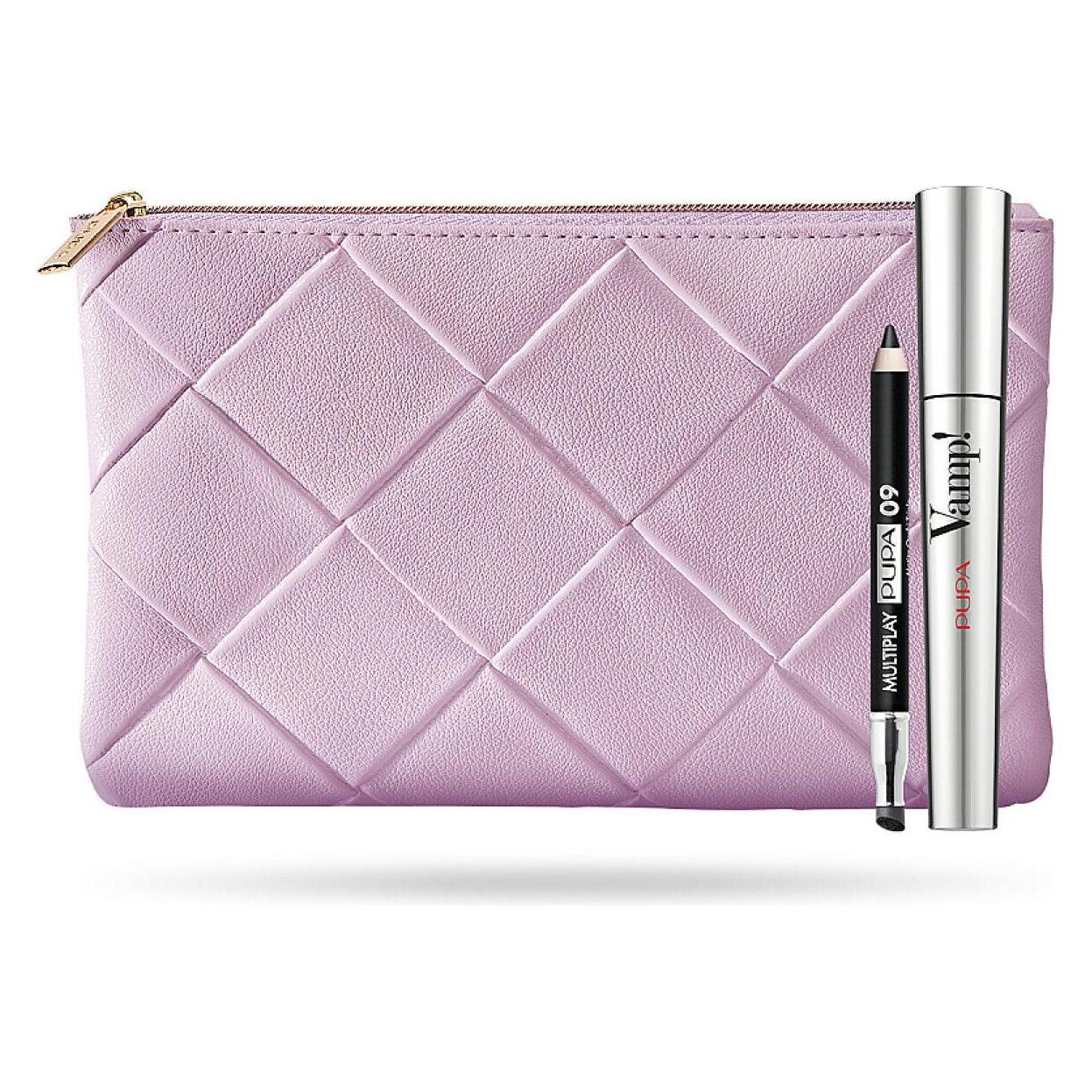 Pupa Milano Pupa Vamp Parabenfreie Extra Volume Mascara und Multiplay Doppelendiger Lidschatten Kajal Eyeliner (09 Deep Black, 100 Black) (34731339)