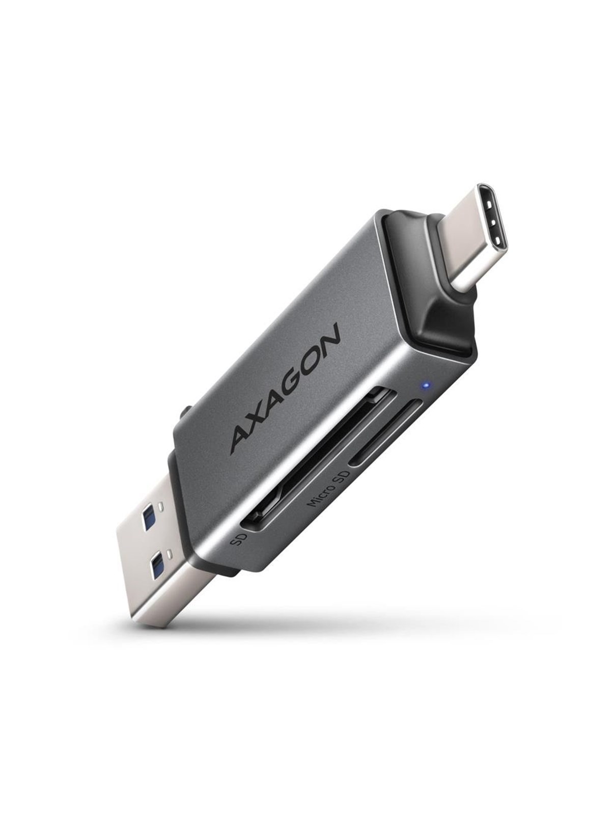 AXAGON Superspeed USB-C & USB-A - SD / microSD Mini-Kartenleser