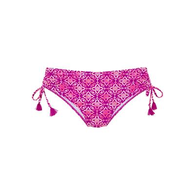 Bikini-Hose VIVANCE "Cheerio", Damen, Gr. 36, N-Gr, pink (beere bedruckt), Recycling-Polyamid, bedruckt, Badehosen Bikini-Hose, mit stylischem Allover-Print