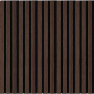NL-Panels Akustikpaneel Eiche dunkel, 60 x 60 x 2,1 cm, mit schwarzem Filz, , Stück