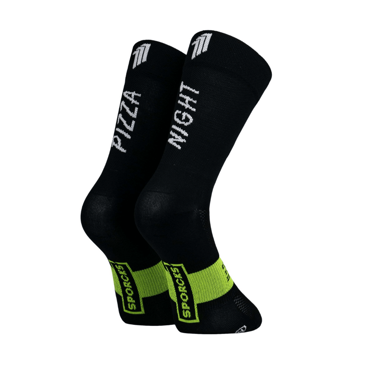 Sporcks Pizza Black Socks, Tamanho XS Unisex