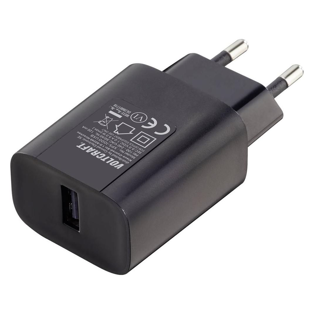 Voltcraft Stecker-Netzteil mit USB-Ausgang (5 W, 1 Port) (VC-10904490)