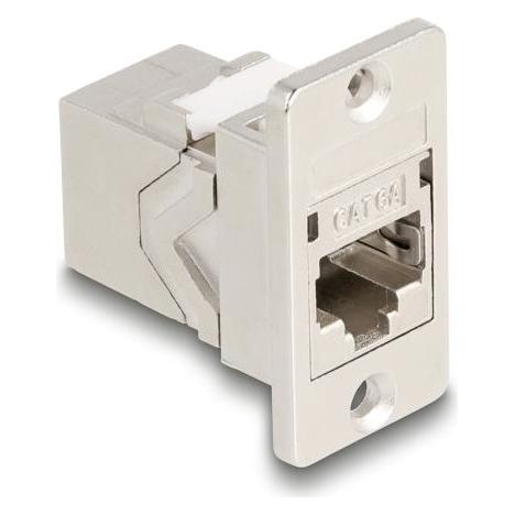 Delock Panel Mount RJ45 Keystone Modul Kupplung Buchse zu Bu (Keystone Modul) (67163)