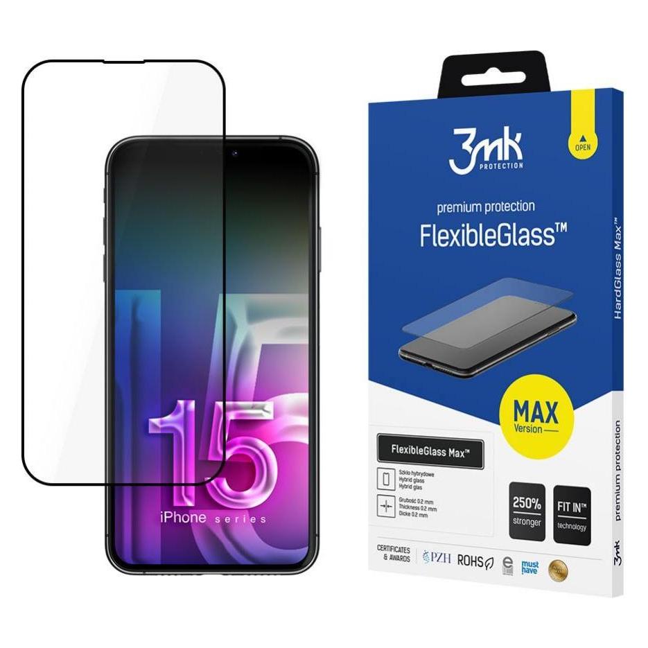 3MK Apple iPhone 15 Plus - FlexibleGlass Max (1 Stk., Apple iPhone 15 Plus) (1637320834)